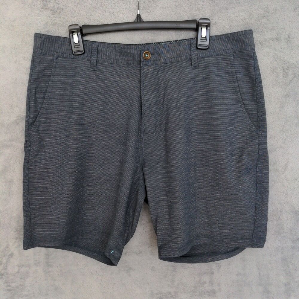 Vissla Hybrid Walk Shorts Mens 36 Blue Excellent Upcycled Stretch M2021CAN